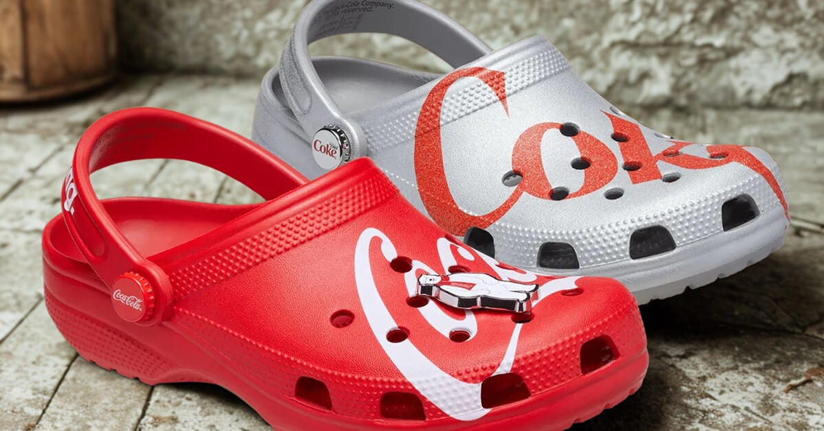 Coca-Cola x Crocs clogs bring soda-inspired style to your feet. | ©Image Credit: Crocs