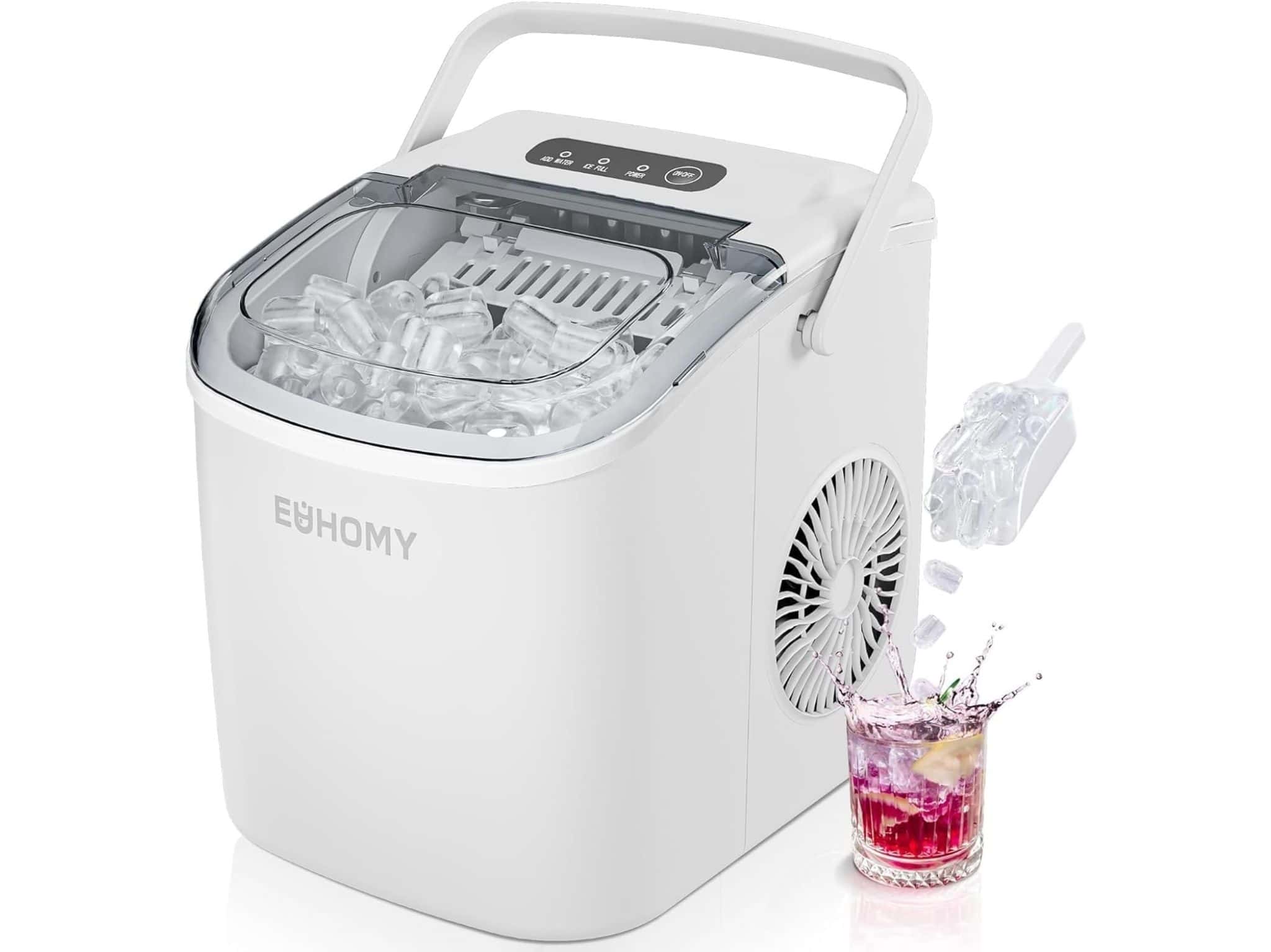 EUHOMY Countertop Ice Maker Machine ©Image Credit: EUHOMY