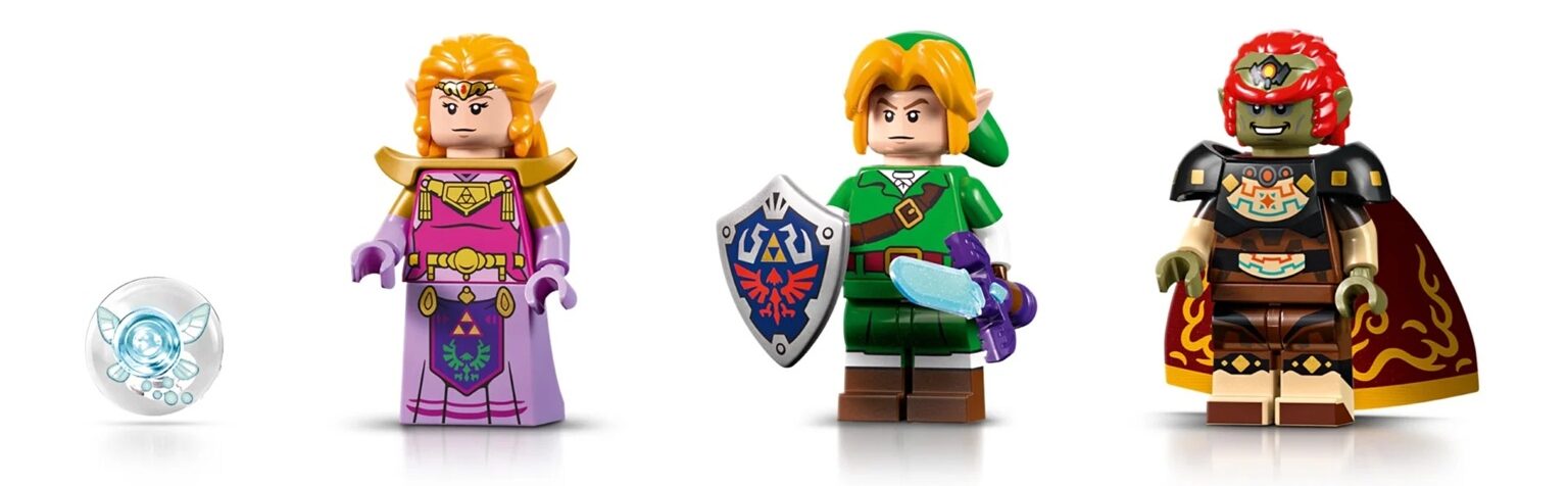 Link, Zelda, and Navi face off against Ganondorf in a LEGO diorama that reimagines the N64 classic finale. | ©Image Credit: LEGO