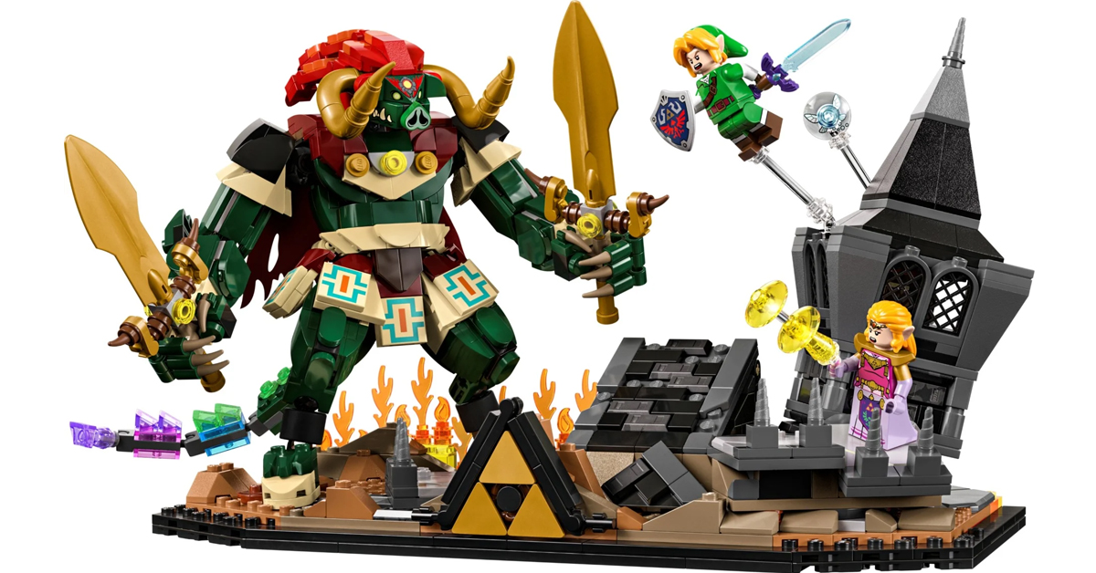 Step into Hyrule: LEGO brings Link, Zelda, and Ganon’s epic final battle to life in stunning detail. | ©Image Credit: LEGO