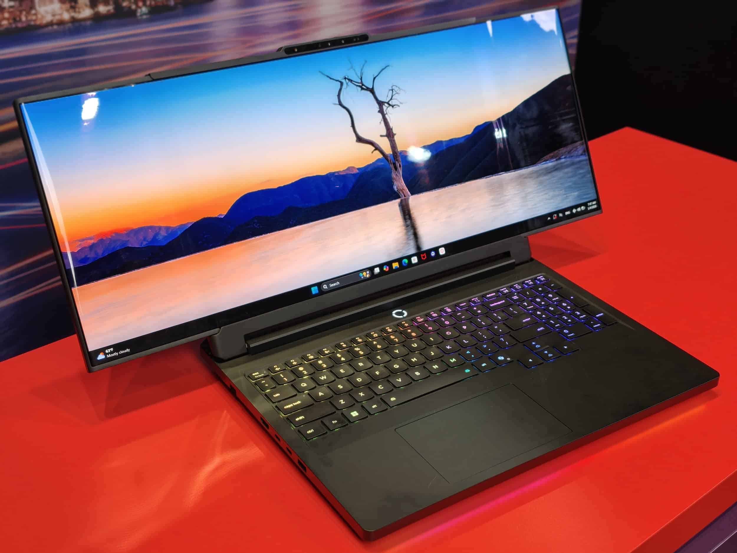 Lenovo unveils laptop with a screen that rolls out horizontally 1