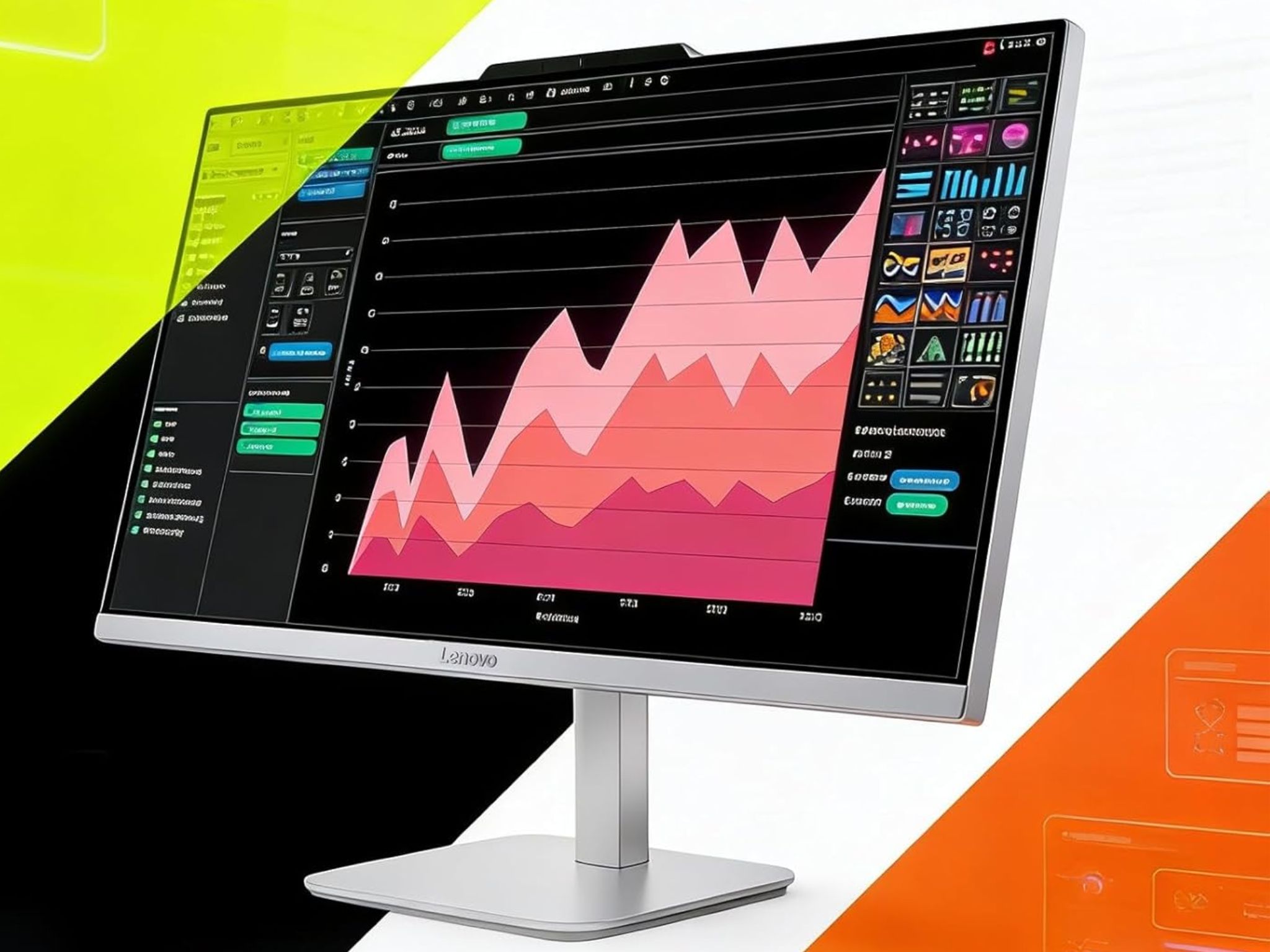 Lenovo A100 All-in-One Desktop Computer ©Image Credit: Lenovo