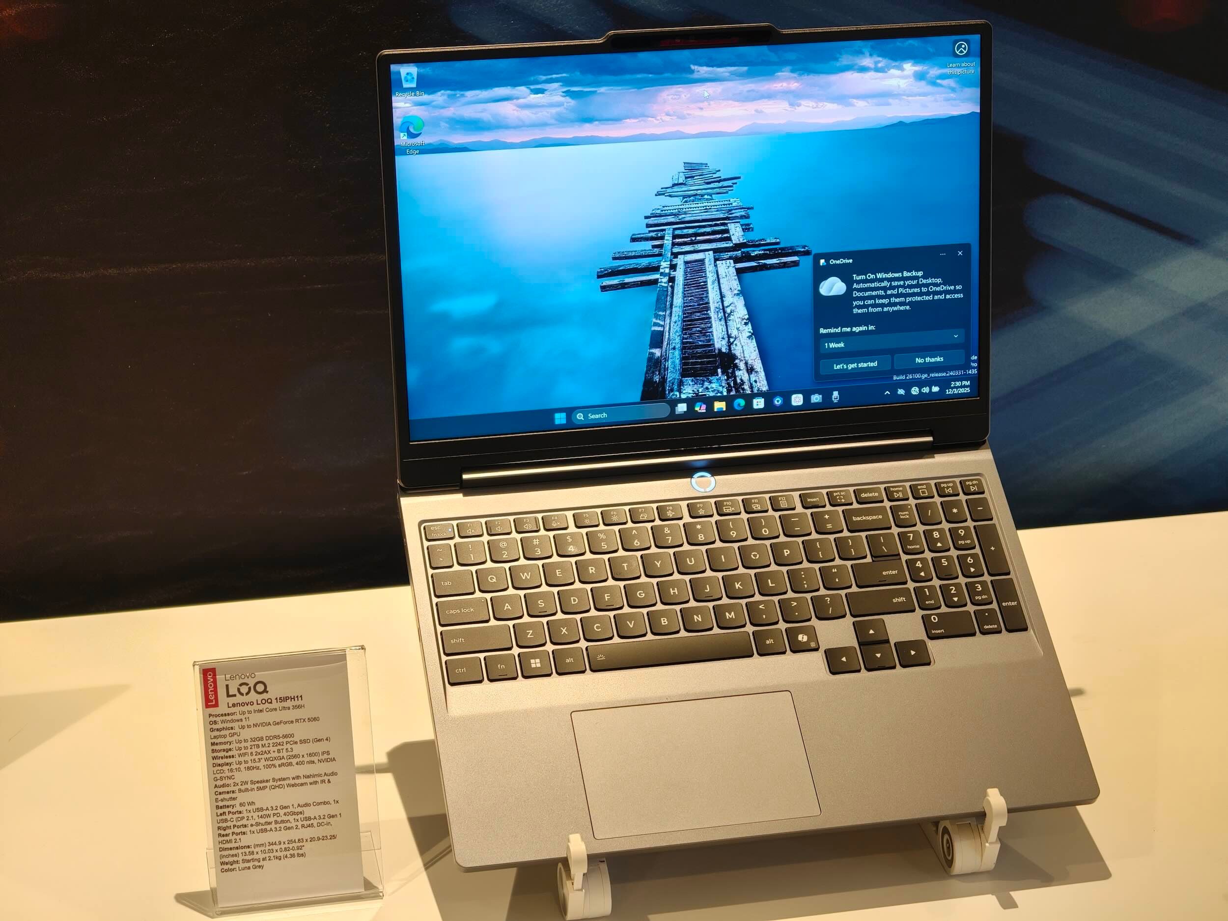 The Lenovo LOQ gaming laptop puts a GeForce RTX 5060 GPU in an $1,150 laptop ©Image Credit: GEEKSPIN