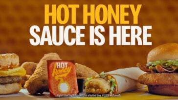 Hot Honey Sauce is here! Dunk fries, McNuggets, or McCrispy Strips in McDonald’s sweet-spicy goodness. | ©Image Credit: McDonald's