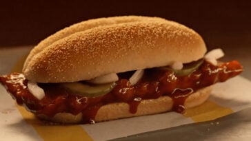Is your favorite limited-time sandwich misleading? The McRib is at the center of a legal challenge. | ©Image Credit: McDonald's