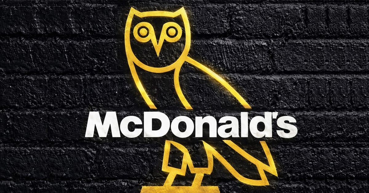 Drake's OVO owl lands at McDonald’s. The limited-edition Afters Meal is now available for late-night cravings. | ©Image Credit: McDonald's, OVO