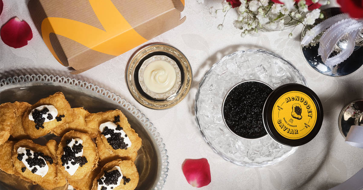 Nuggets, but make it fancy. McDonald’s is giving away caviar kits for a limited time only. | ©Image Credit: McDonald's