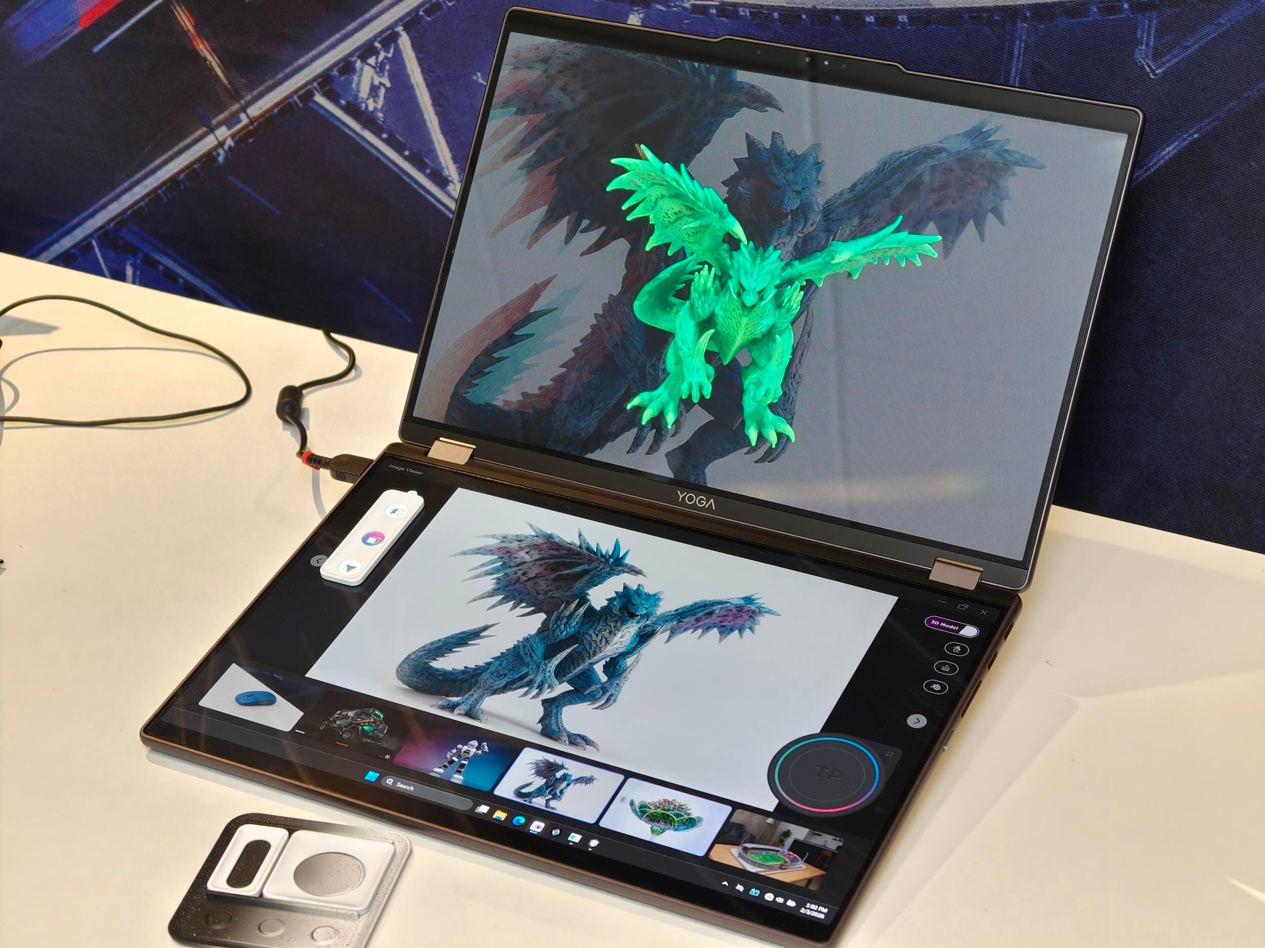 Lenovo shows off a gaming handheld with a folding screen 4 Lenovo Yoga Book Pro 3D Concept