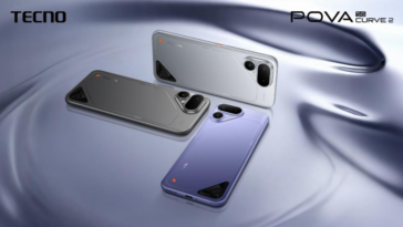 TECNO’s new POVA Curve 2 slim phone packs a massive 8000mAh battery ©Image Credit: TECNO