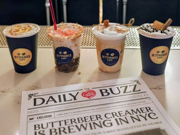 A free 'Harry Potter' pop-up is taking over Manhattan this weekend 1 Coffee mate is bringing free Harry-Potter inspired coffee drinks to NYC this weekend ©Image Credit: GEEKSPIN