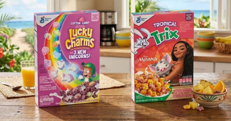 Why Lucky Charms and Trix look different now 1 A mindful breakfast just got magical: Lucky Charms and Trix ditch artificial colors for naturally vibrant bowls. | ©Image Credit: General Mills