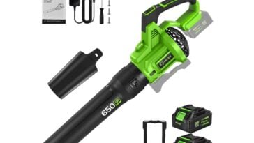 Saker Cordless Leaf Blower ©Image Credit: Saker