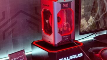 The Tecno Taurus gaming PC highlights the Tecno-Tonino Lamborghini partnership ©Image Credit: GEEKSPIN