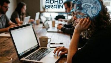 New research suggests ADHD brains can briefly slip into sleep-like states during the day, disrupting focus even while fully awake | ©Image Credit: Gemini AI