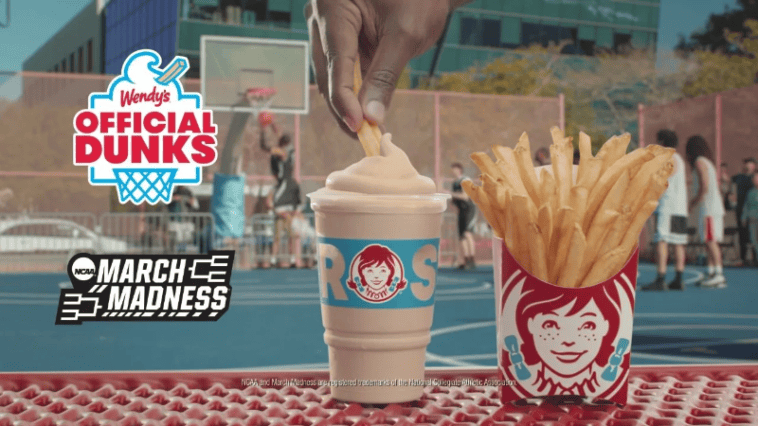 Wendy’s Dunks Menu tied to NCAA | ©Image Credit: Wendy's