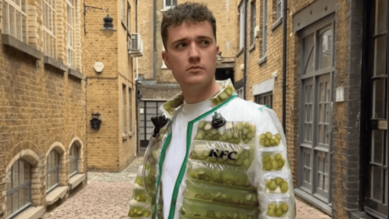 KFC unveils a pickle-filled puffer jacket with a straw 1 KFC turns viral pickle idea into real wearable jacket | ©Image Credit: Instagram / KFC UK
