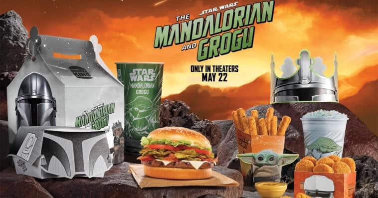 The Mandalorian-themed Burger King menu drops May 4, featuring Whoppers, shakes, and limited-edition collectible cups for fans. | ©Image Credit: Burger King