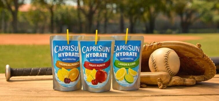 Kraft Heinz’s new Capri Sun Hydrate line features Fruit Punch, Tropical Punch, and the new Lemon Lime | ©Image Credit: Capri Sun