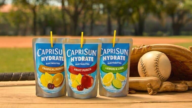 Kraft Heinz’s new Capri Sun Hydrate line features Fruit Punch, Tropical Punch, and the new Lemon Lime | ©Image Credit: Capri Sun
