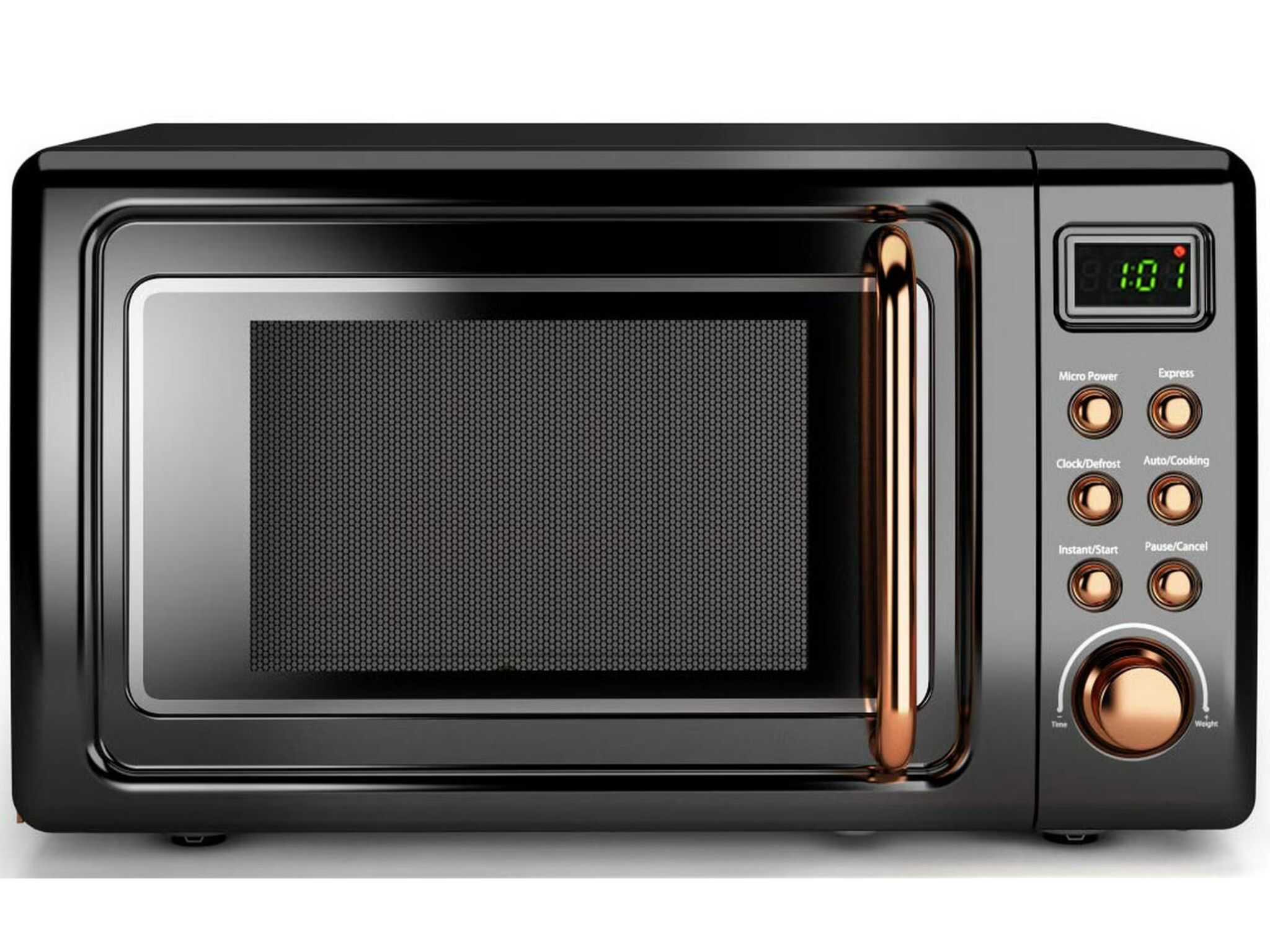 Costway 0.7 Cu.ft Retro Countertop Microwave Oven ©Image Credit: Costway