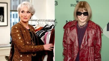 A genealogy discovery ties Hollywood royalty Streep to fashion icon Wintour, revealing a hidden family secret. |©Image Credit: 20th Century Fox, Bryan Berlin / Wikimedia Commons