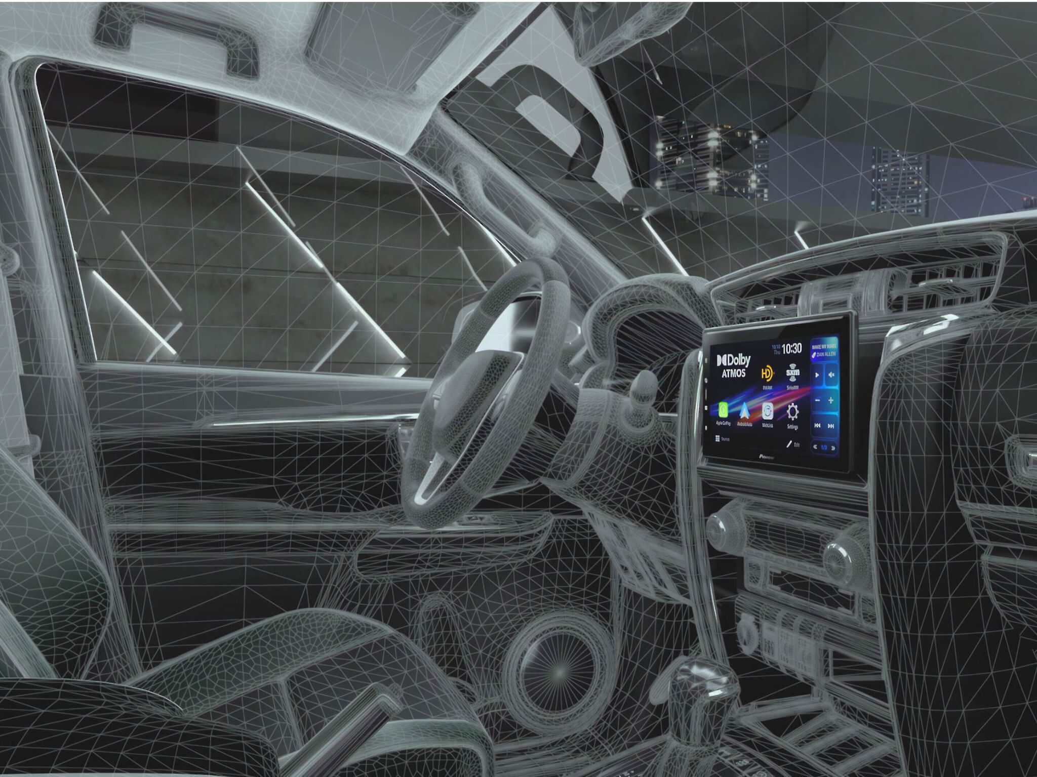 Pioneer SPHERA DMH-WT8000NEX Car Stereo 3D Calibration ©Image Credit: Pioneer