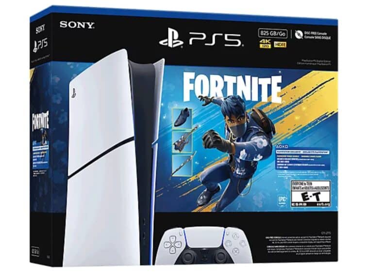 PlayStation 5 Digital Edition Fortnite Bundle ©Image Credit: Sony