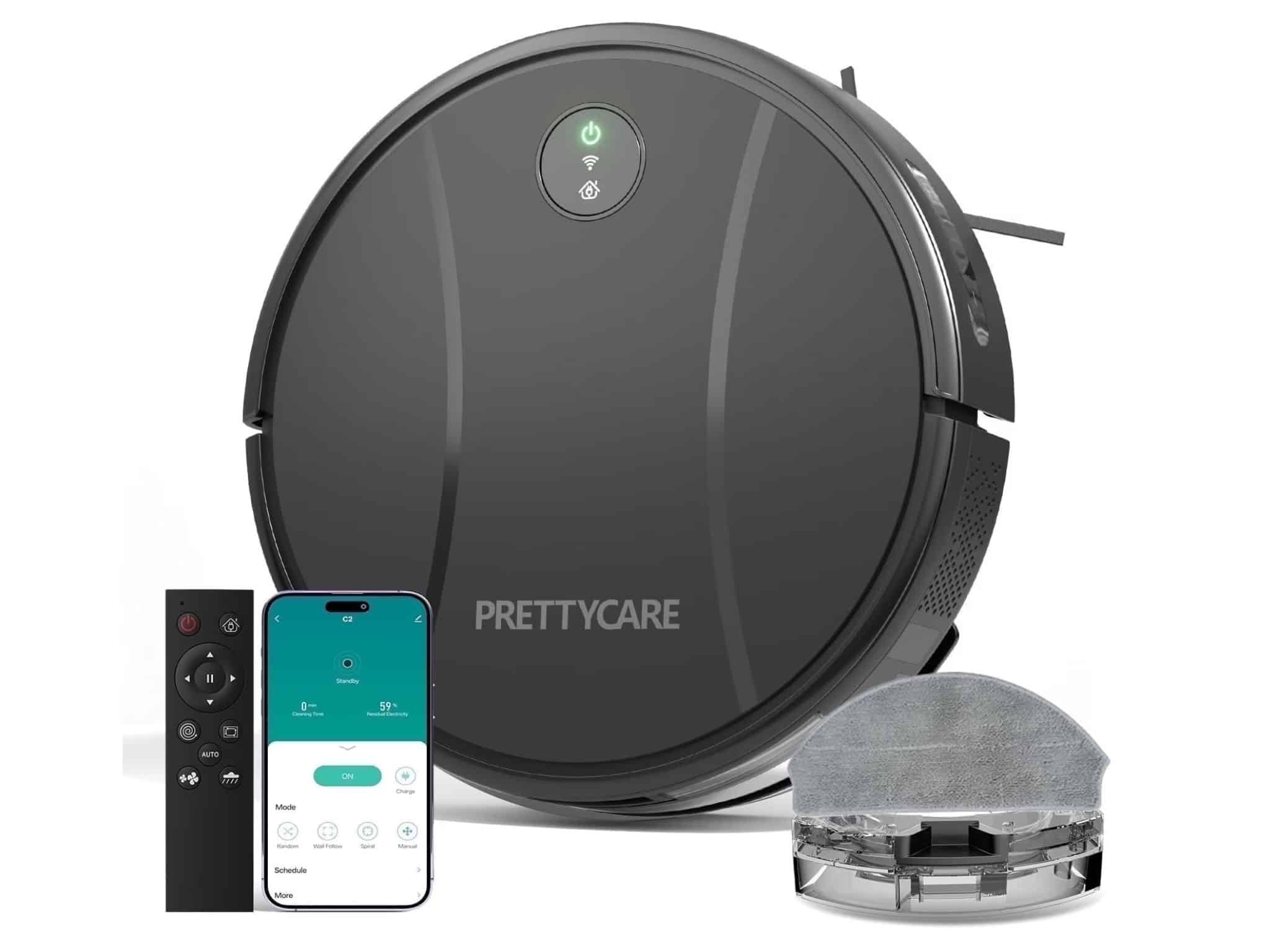 PrettyCare C2-v2 Robot Vacuum and Mop ©Image Credit: PrettyCare