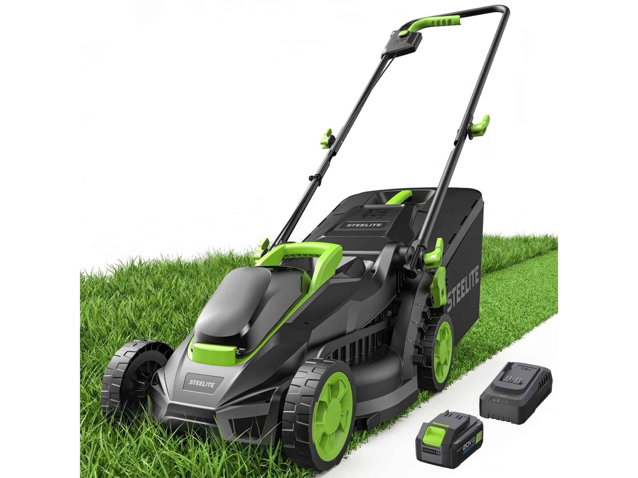 Steelite 13-Inch Cordless Lawn Mower ©Image Credit: Steelite