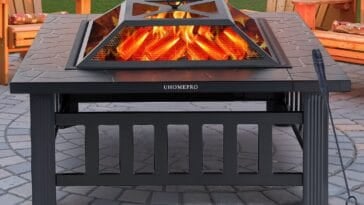 UhomePro 32-inch Outdoor Fire Pit ©Image Credit: Uhomepro