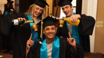 André is giving away free Venmo cash and champagne for graduates 1