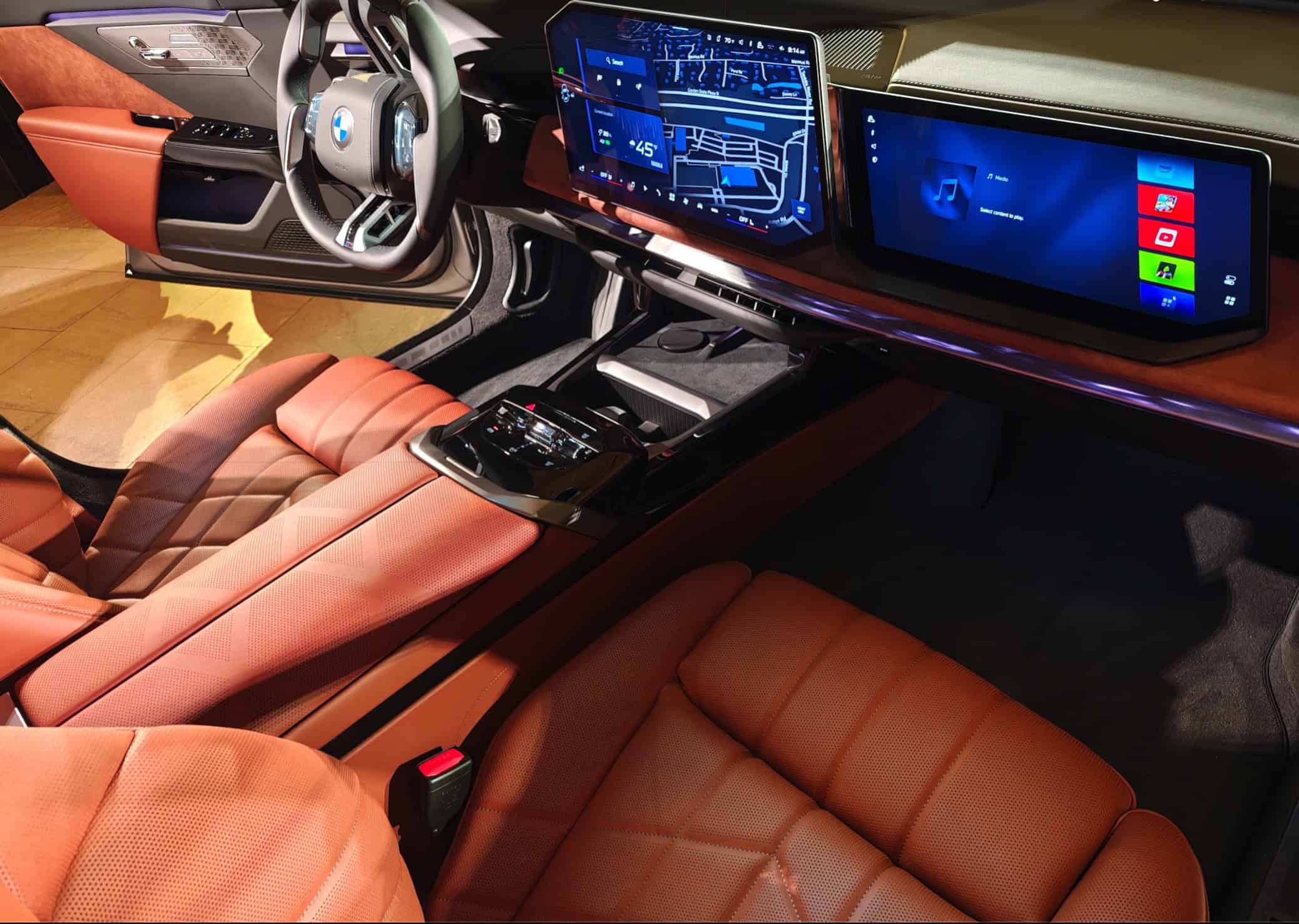 The 7 Series cockpit centers on BMW's new Panoramic iDrive