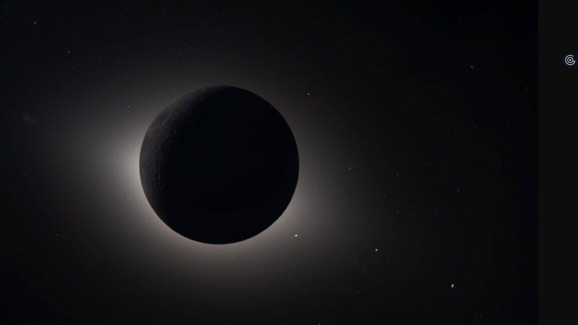 While Artemis II was silent and "off the grid," the crew witnessed this extraordinary solar eclipse from the far side of the moon. ©Image Credit: NASA