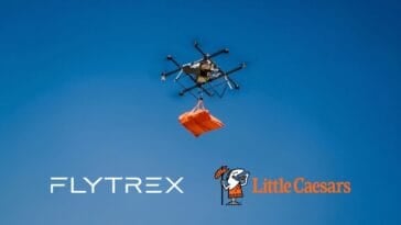 Little Caesars and Flytrex just launched drone pizza delivery with the highest payload capacity on the market | ©Image Credit: Flytrex