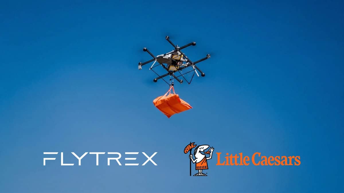 Little Caesars and Flytrex just launched drone pizza delivery with the highest payload capacity on the market | ©Image Credit: Flytrex