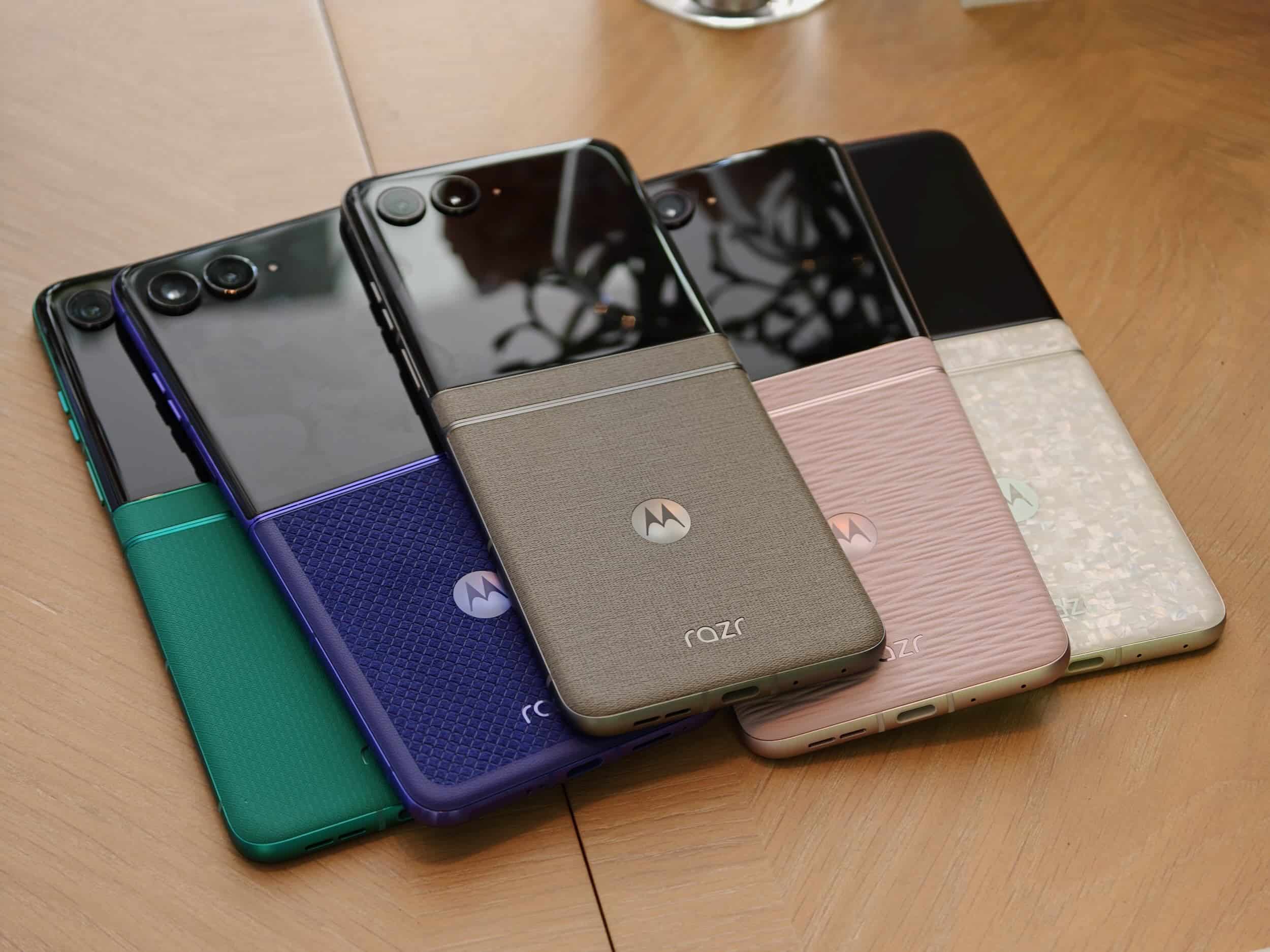 Motorola's 2026 Razr lineup once again doubles down on style, featuring an array of premium textures and Pantone colors ©Image Credit: GEEKSPIN