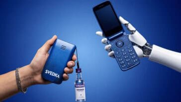 The SVEDPHONE is the $5 Y2K-inspired flip phone designed to help you disconnect from the feed and reconnect IRL. No apps, no notifications—just calls, texts, and a side of vodka. © Image Credit: Marc Newberry / Unsplash