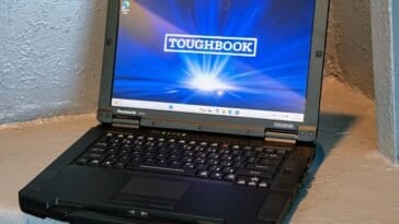 Panasonic's TOUGHBOOK 56 features a modular design, military-grade durability, and AI-ready performance built for the demands of frontline work. ©Image Credit: GEEKSPIN