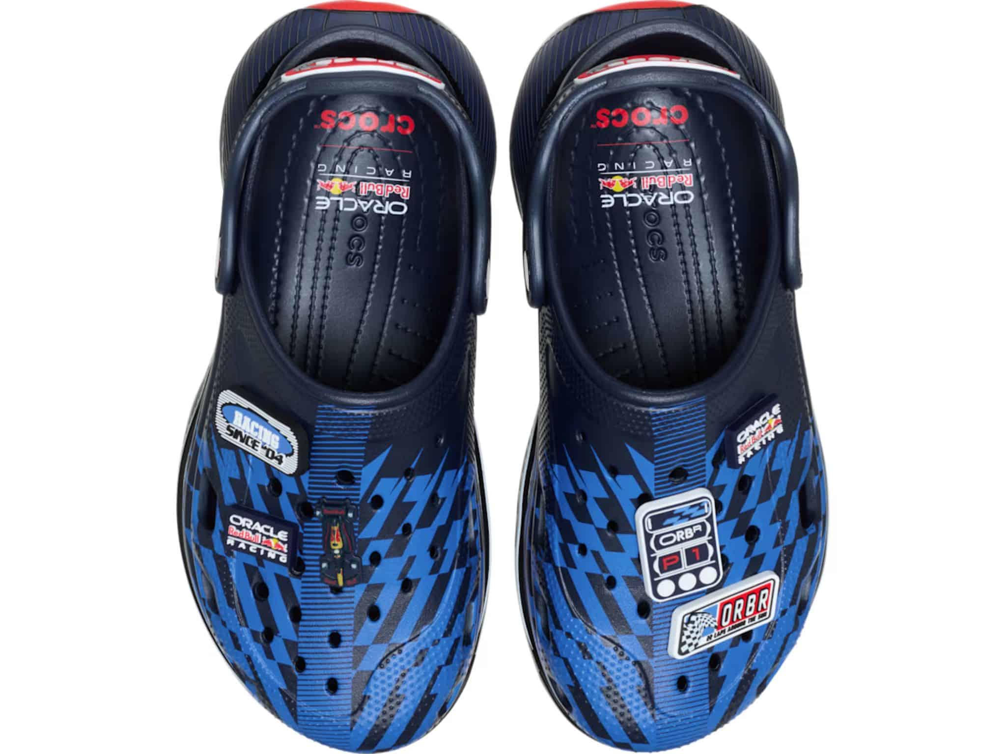 Crocs launches a $95 clog inspired by F1 race cars 3 Crocs Oracle Red Bull Racing Classic Runner ©Image Credit: Crocs