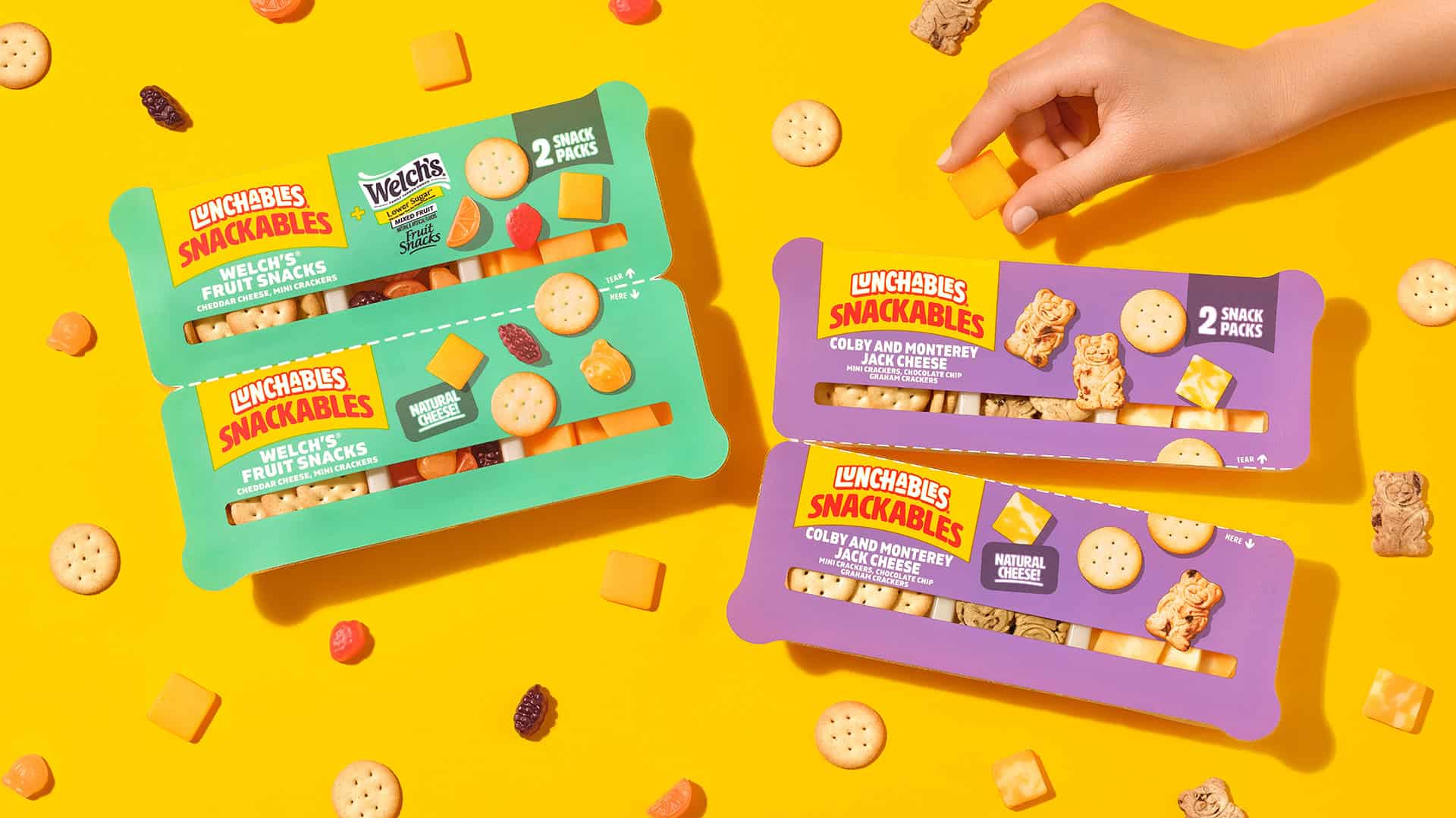 The two flavors of Lunchables Snackables| ©Image Credit: Lunchables