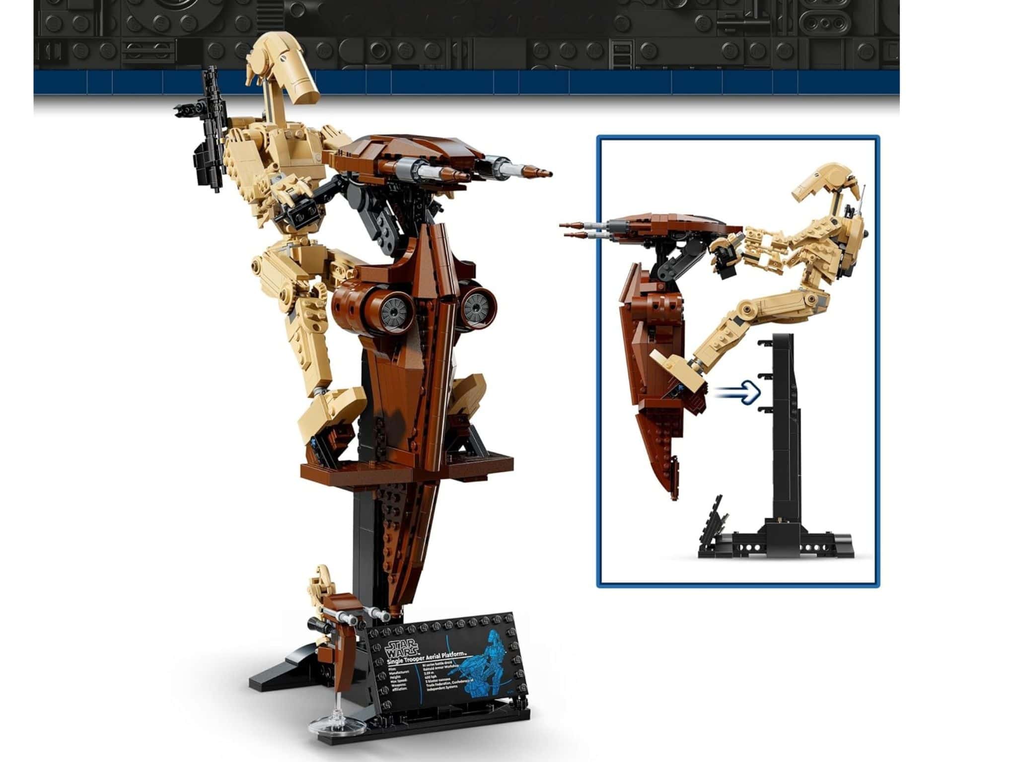 LEGO Star Wars The Phantom Menace Battle Droid with STAP Set ©Image Credit: LEGO