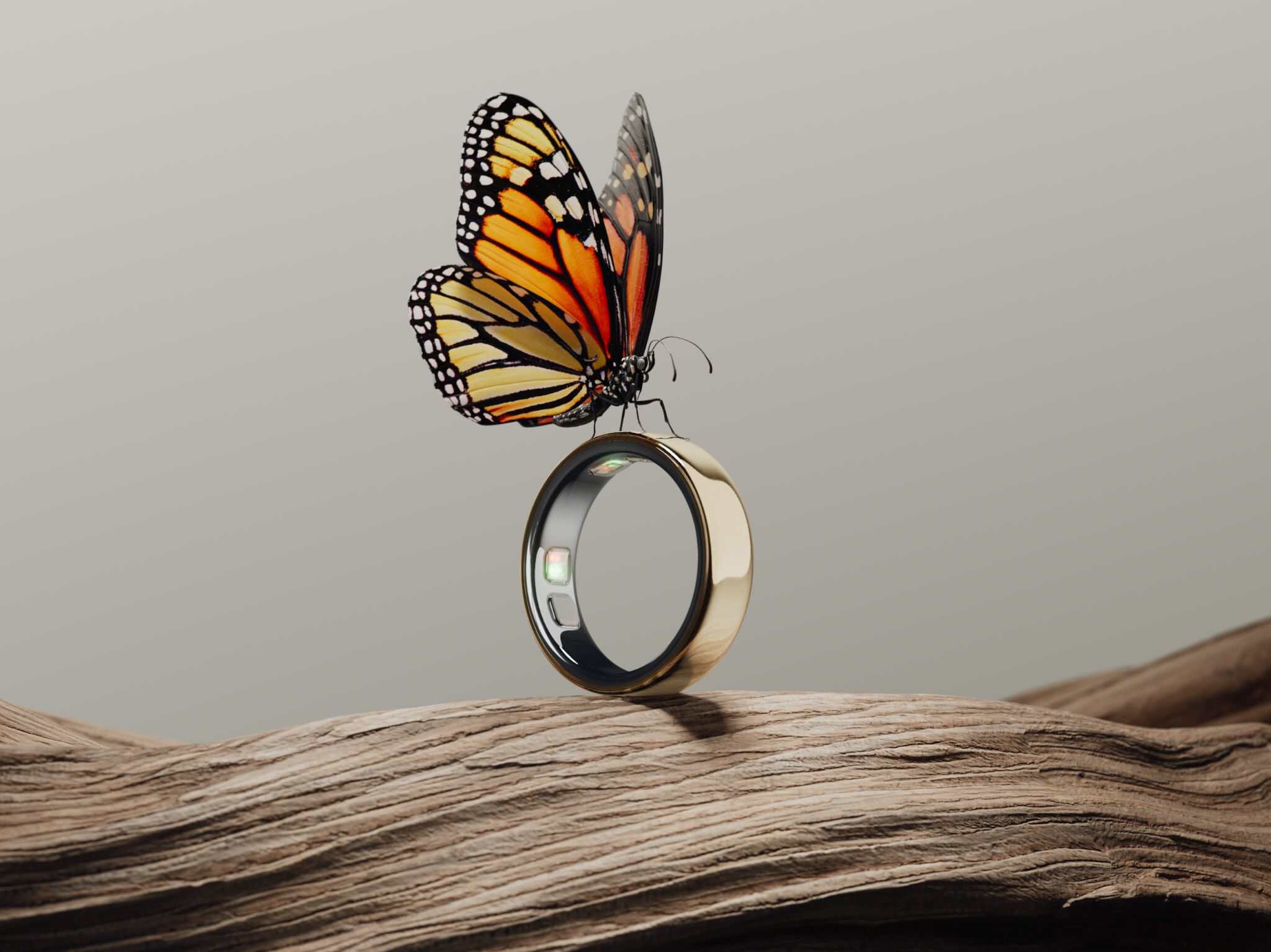 Oura Ring 5 in Gold ©Image Credit: Oura