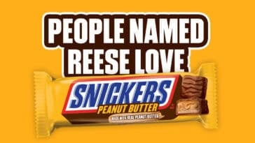 Is your name Reese? Snickers is giving away free peanut butter candy for a year. Sign the pledge to claim your entry. | ©Image Credit: Mars, Incorporated