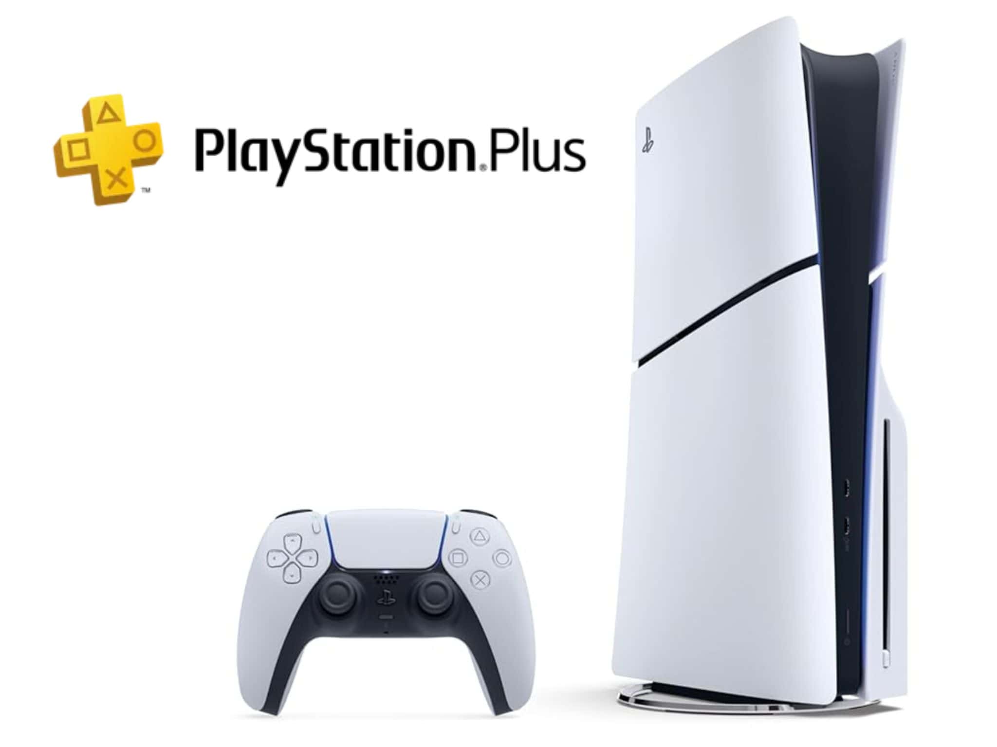 Sony PlayStation 5 with PlayStation Plus Logo ©Image Credit: Sony