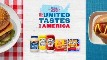 Kraft Heinz launches “The United Tastes of America” with festive foods and red, white, and blue packaging for cookout season. | ©Image Credit: Kraft Heinz