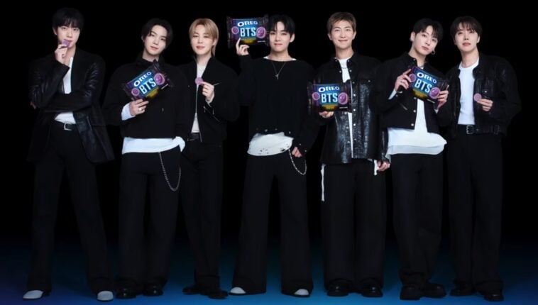 Purple is the new black. For the first time in its century-old history, Oreo is swapping its traditional dark wafers for a vibrant purple hue to celebrate its global collaboration with K-pop powerhouse BTS. ©Image Credit: