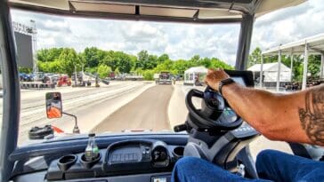 A look inside the connected machines quietly rebuilding America's roads - milling, paving, and compaction, all talking to each other in real time. ©Image Credit: GEEKSPIN