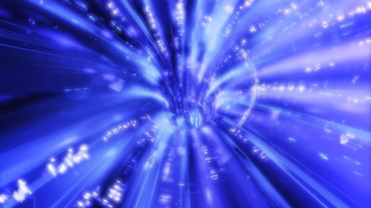 Visualization of a wormhole. New research explores whether quantum simulations of closed timelike curves could allow information to travel backward in time | ©Image Credit: PickPik