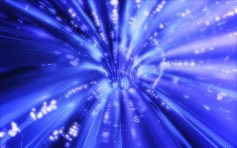 Visualization of a wormhole. New research explores whether quantum simulations of closed timelike curves could allow information to travel backward in time | ©Image Credit: PickPik