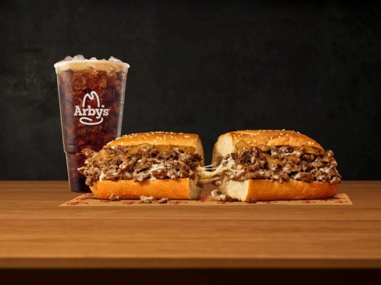 Arby’s is giving away 100,000 free cheesesteaks 1 Arby's is adding the Angus Cheesesteak to its permanent menu after a successful limited-time run last summer | ©Image Credit: Arby's